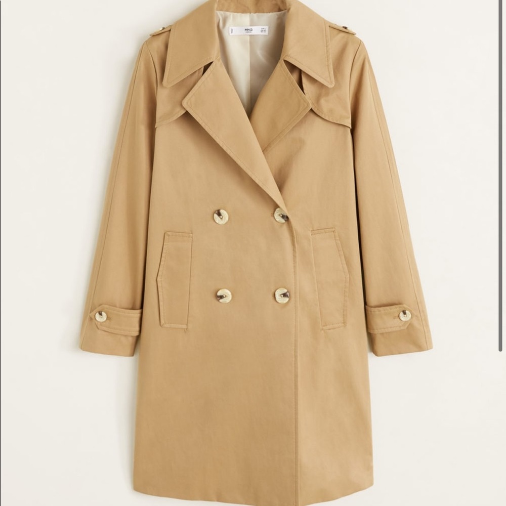 Mango Double Breasted Trench Coat
